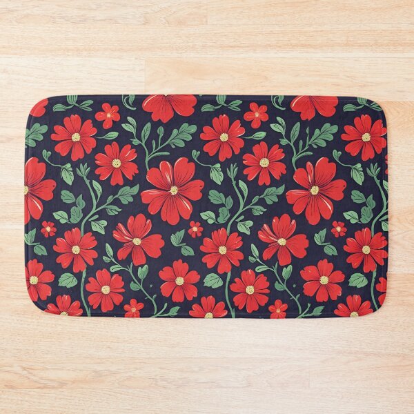 Item preview, Pretty Red Flower Pattern designed and sold by IslaKarisArt.