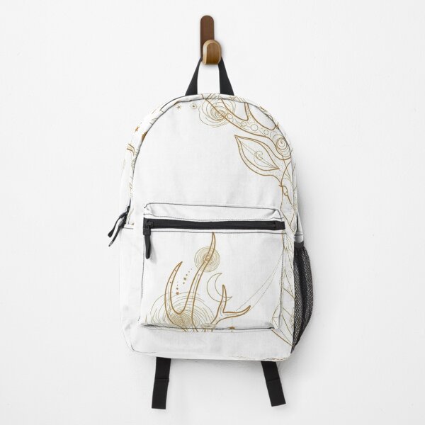 Item preview, Geometric Deer with Moons and Codes – Stellar Gold Geometric Deer with Moons and Codes – Stellar Gold designed and sold by aluzia.design.