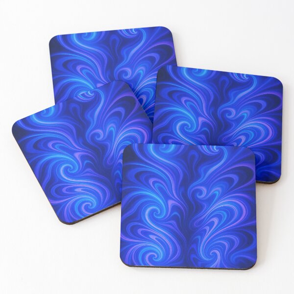Item preview, Electric Blue Symmetrical Energy Flow designed and sold by weirdfishes123.