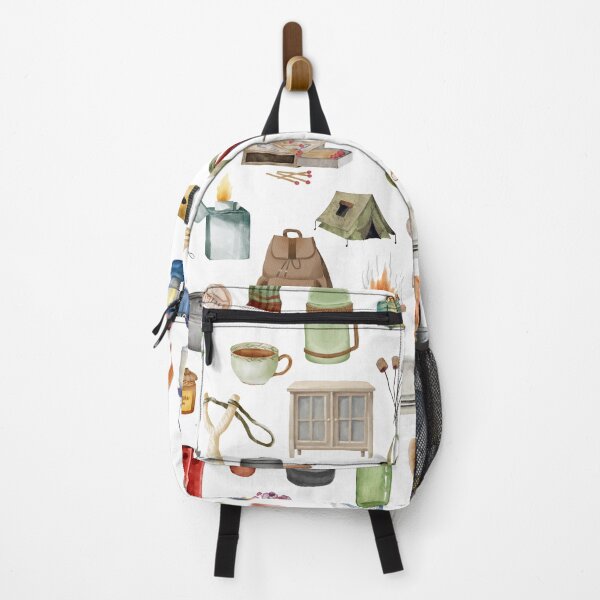 Item preview, Vintage Watercolor Camping & Cozy Home Essentials – Illustrated Clipart Set designed and sold by Softglow-Studio.