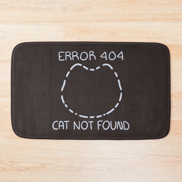 Item preview, Kawaii Error 404 Cat, Cat Not Found designed and sold by Xiaolan's Art.