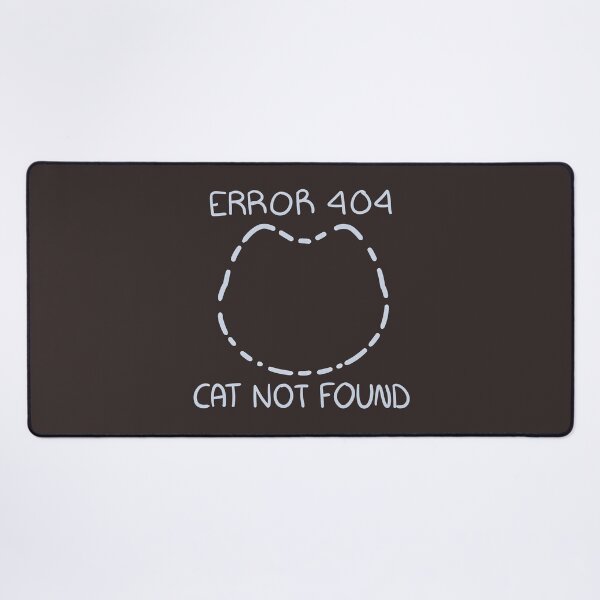 Item preview, Kawaii Error 404 Cat, Cat Not Found designed and sold by Xiaolan's Art.