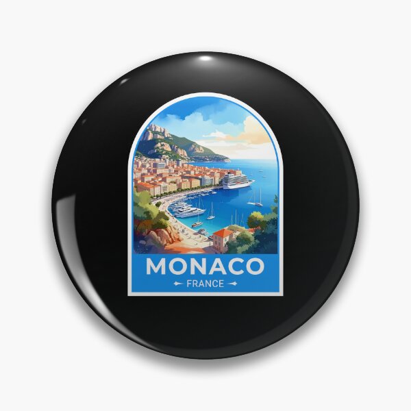 Item preview, Monaco City Travel France Sticker designed and sold by TulipaGraphics.