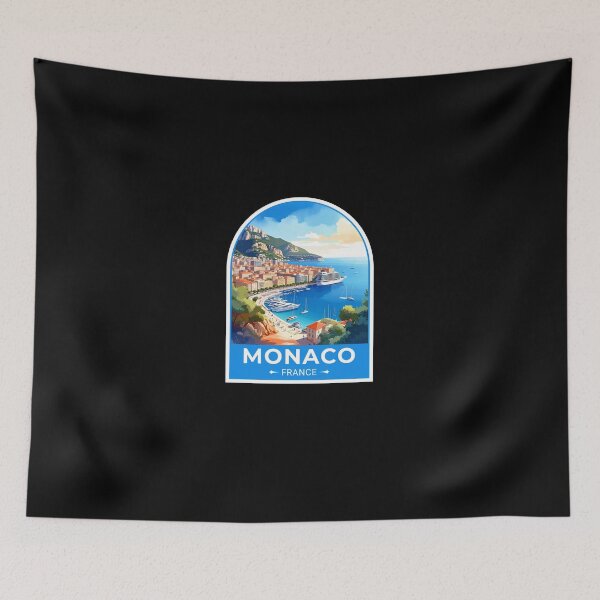 Item preview, Monaco City Travel France Sticker designed and sold by TulipaGraphics.