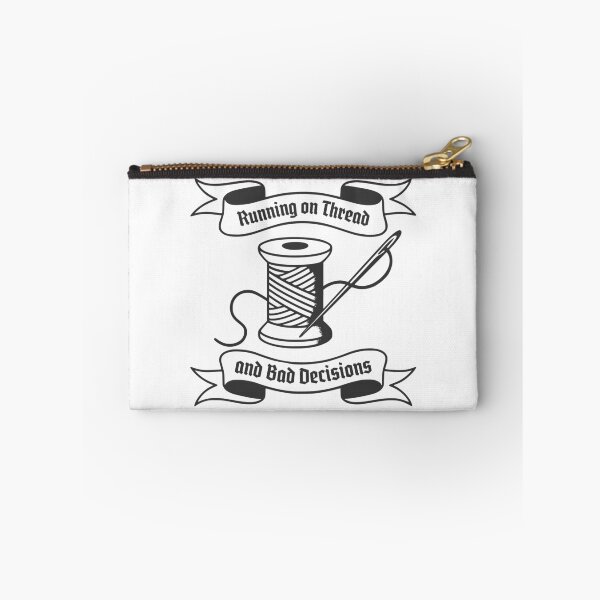 Item preview, Running on Thread and Bad Decisions Vintage Sewing Humor designed and sold by Dago345.