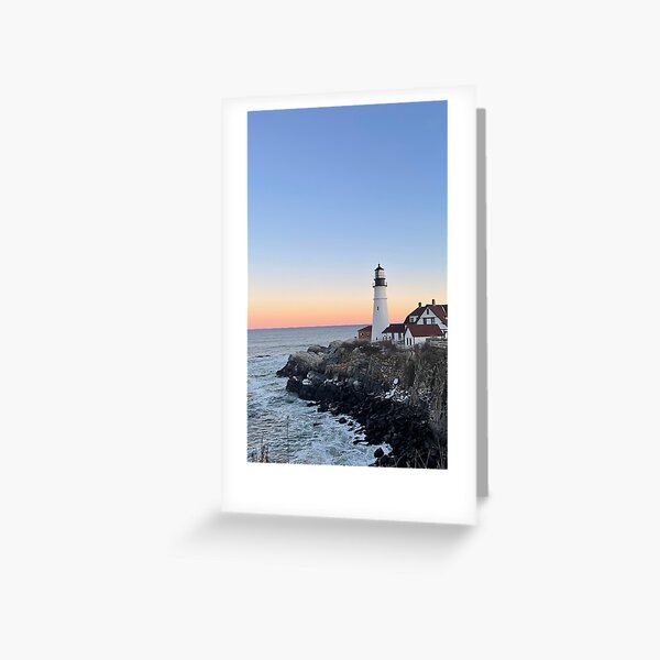 Item preview, Sunset at the Lighthouse in Portland Maine designed and sold by TravelArtPhotography.
