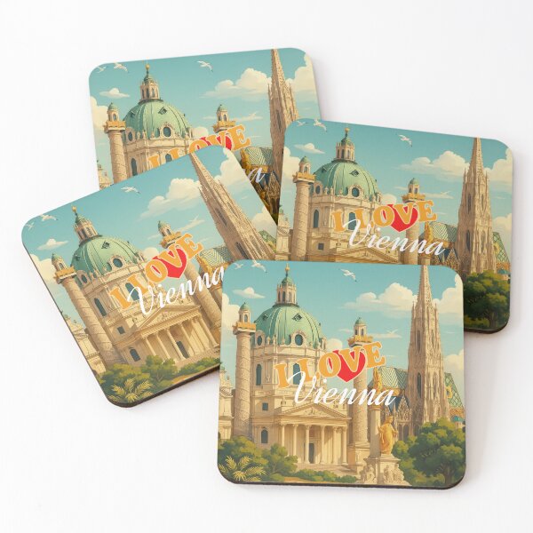 Item preview, Greetings from VIENNA | AUSTRIA - Modern Colorful City View designed and sold by Earth Celebration Designs.