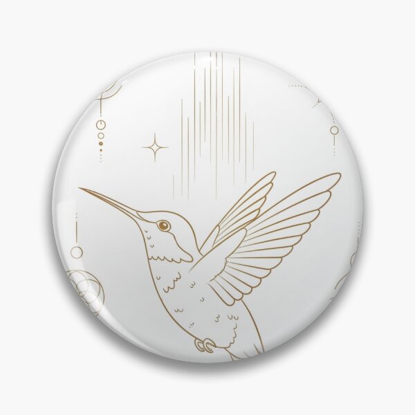 Item preview, Mystic Hummingbird with Light Codes – Golden Flight designed and sold by 	aluzia.design.