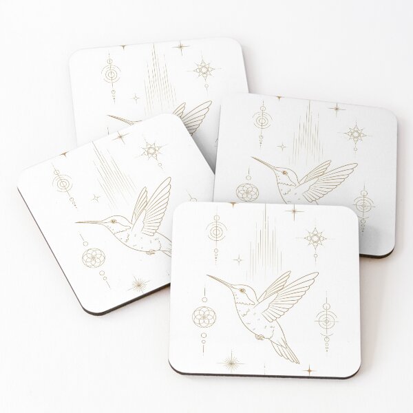 Item preview, Mystic Hummingbird with Light Codes – Golden Flight designed and sold by 	aluzia.design.