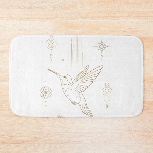 Item preview, Mystic Hummingbird with Light Codes – Golden Flight designed and sold by 	aluzia.design.