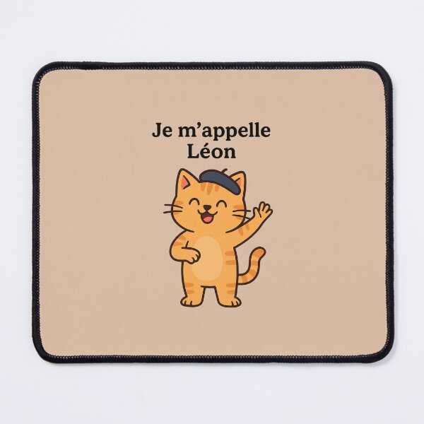 Item preview, Je m'appelle Léon – Cute French Cat Introduction designed and sold by Novel Works Studio.