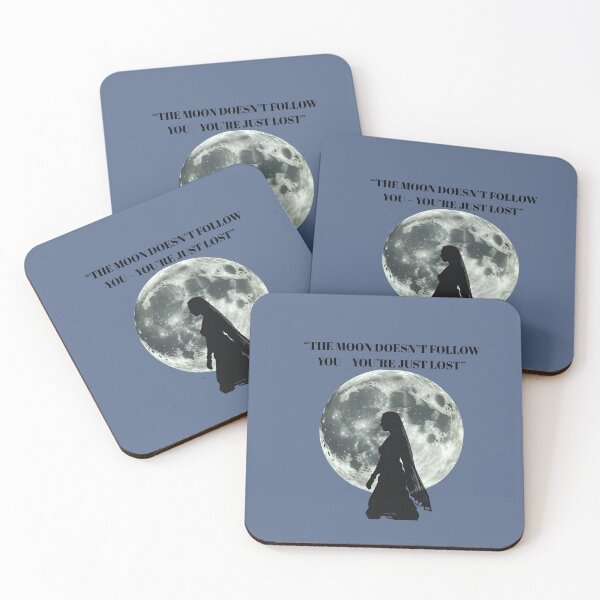 Item preview, “THE MOON DOESN’T FOLLOW YOU – YOU’RE JUST LOST” designed and sold by Komikzone.