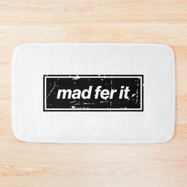 Item preview, Mad Fer It - The Oasis Edition Mancunian Indie Statement Black designed and sold by Butter Creative.