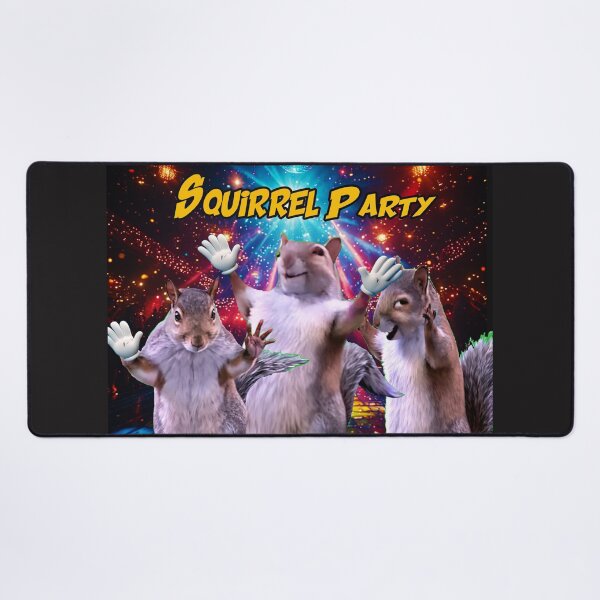 Item preview, squirrel party official tee shirt designed and sold by PSYCHOKITTY MERCH.
