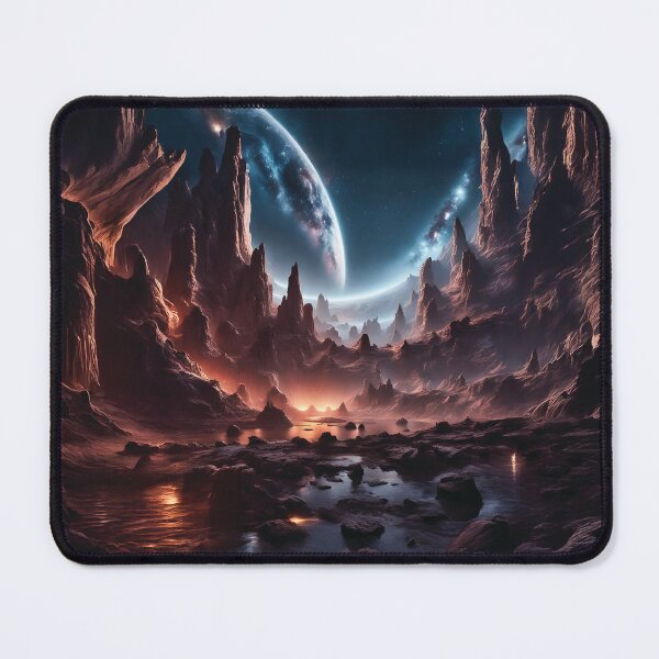 Item preview, Silent Moonscape – Dark Alien Fantasy World designed and sold by Marcu Ioachim.