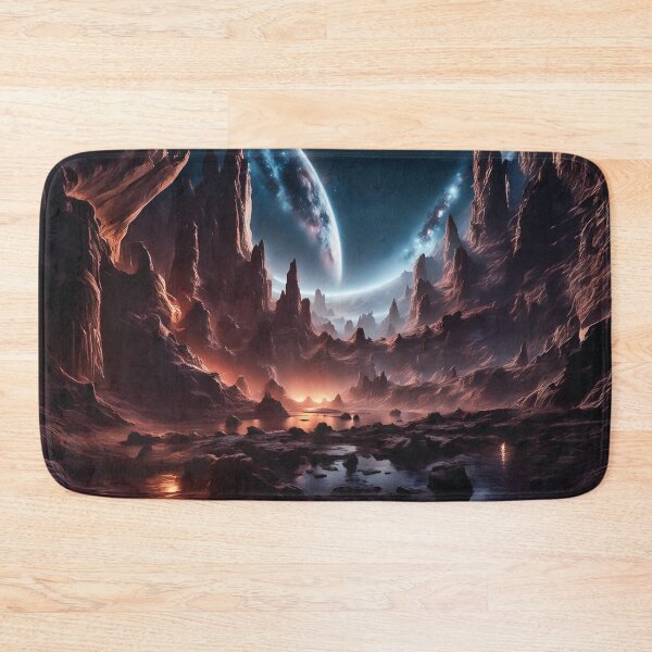 Item preview, Silent Moonscape – Dark Alien Fantasy World designed and sold by Marcu Ioachim.