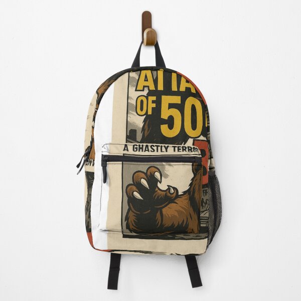 Item preview, BKANR: Attack of the 50ft Bear – Retro Monster Mayhem designed and sold by BKANRwear.
