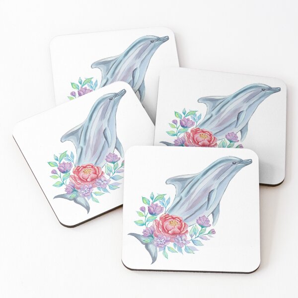 Item preview, Dolphin & Bloom designed and sold by Lubakeep-art.