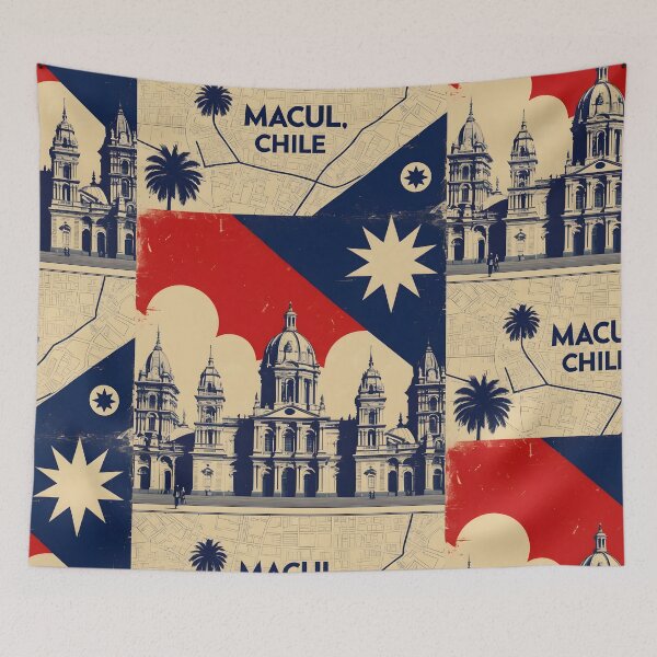 Item preview, Macul Chile Vintage Travel Tourism designed and sold by TravelersGems.