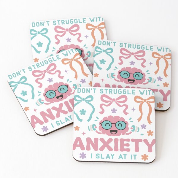 Item preview, I Don’t Struggle With Anxiety, I Slay at It – Funny Empowerment Quote designed and sold by artcultreone.