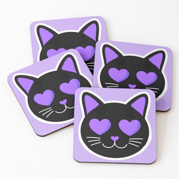 Item preview, Black Cat Heart Eyes Emoji designed and sold by MannyShop.
