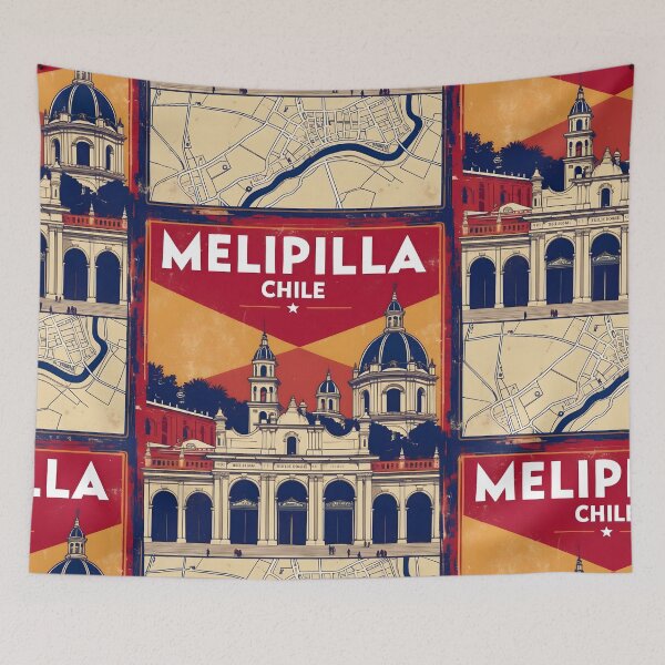 Item preview, Melipilla Chile Vintage Travel Tourism designed and sold by TravelersGems.