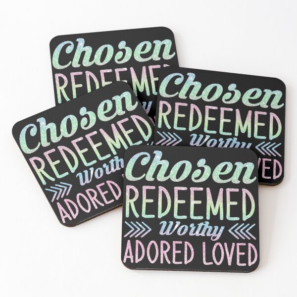 Item preview, Chosen, Redeemed, Worthy, Adored, Loved designed and sold by theartfulaspie.