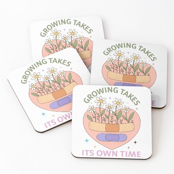 Item preview, Growing Takes Its Own Time – Gentle Reminder for Self-Growth designed and sold by artcultreone.
