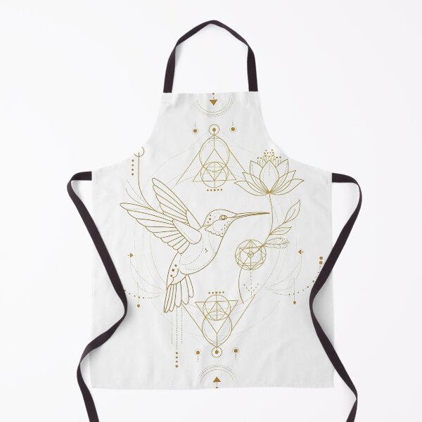 Item preview, Golden Geometric Hummingbird – Messenger of Light Golden Geometric Hummingbird – Messenger of Light designed and sold by 	aluzia.design.