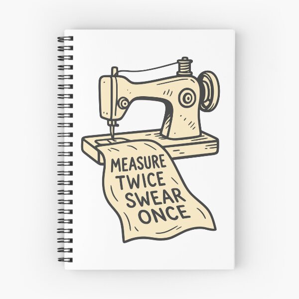 Item preview, Measure Twice Swear Once Sewing Humor Design designed and sold by Dago345.