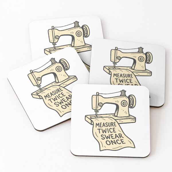 Item preview, Measure Twice Swear Once Sewing Humor Design designed and sold by Dago345.