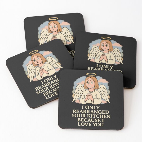 Item preview, Neurotic Angel – I Rearranged Your Kitchen for Love designed and sold by I AM BRO.