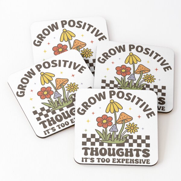 Item preview, Grow Positive Thoughts – Simple Kindness & Positivity Quote designed and sold by artcultreone.
