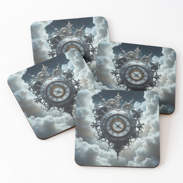 Item preview, Cosmic Time – Clock in Space designed and sold by crazyartisAI.