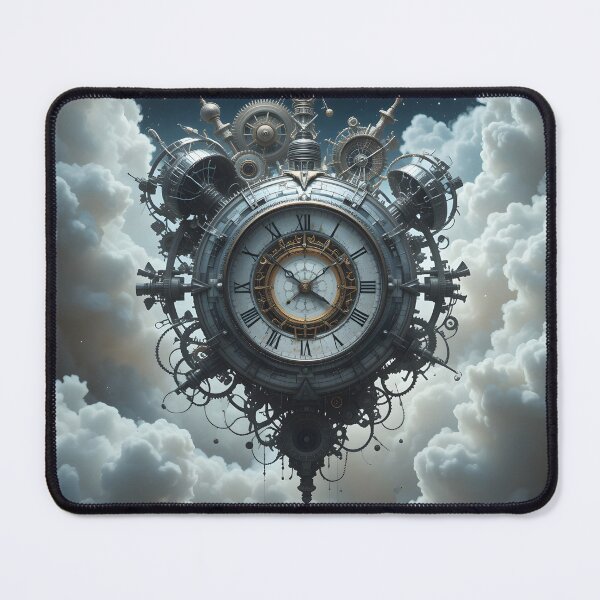 Item preview, Cosmic Time – Clock in Space designed and sold by crazyartisAI.