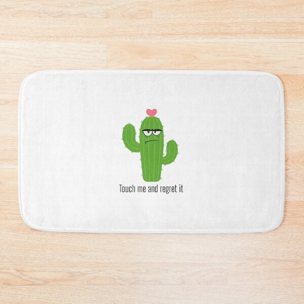 Item preview, Grumpy Cactus "Touch Me and Regret It" – Sarcastic Plant Humor designed and sold by Not Your Mom's Clipart.