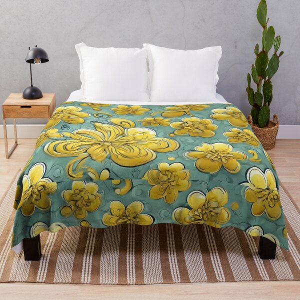 Item preview, Beautiful Yellow Ribbon Flower Pattern designed and sold by IslaKarisArt.
