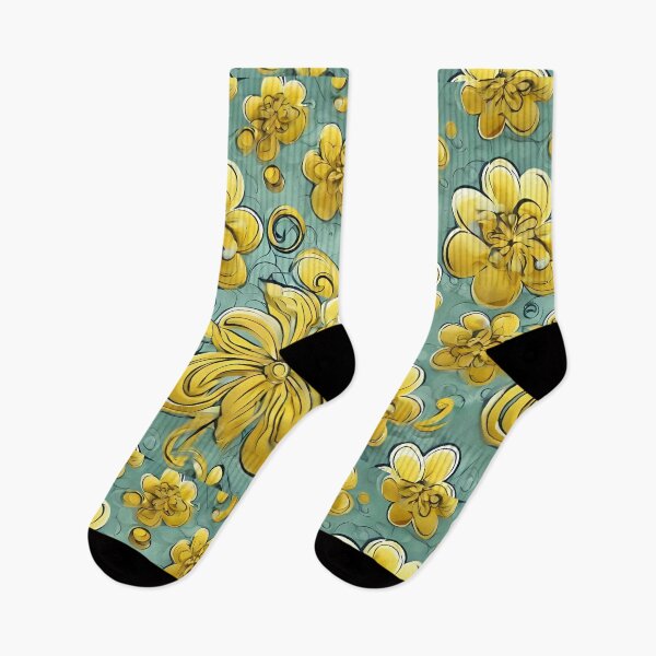 Item preview, Beautiful Yellow Ribbon Flower Pattern designed and sold by IslaKarisArt.