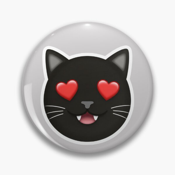 Item preview, Black Cat Heart Eyes Emoji designed and sold by MannyShop.