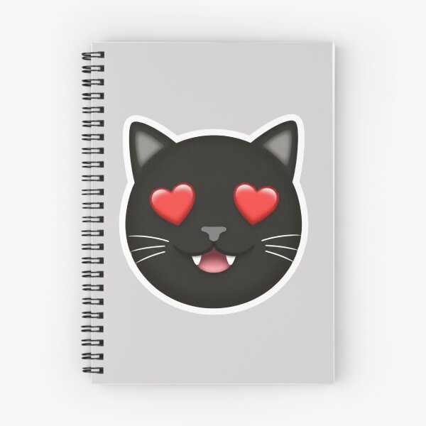 Item preview, Black Cat Heart Eyes Emoji designed and sold by MannyShop.
