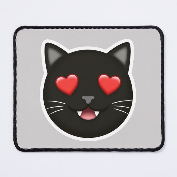 Item preview, Black Cat Heart Eyes Emoji designed and sold by MannyShop.