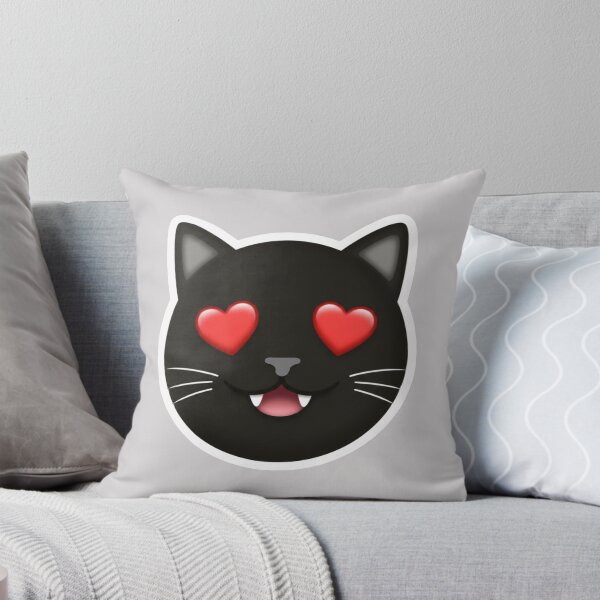 Item preview, Black Cat Heart Eyes Emoji designed and sold by MannyShop.