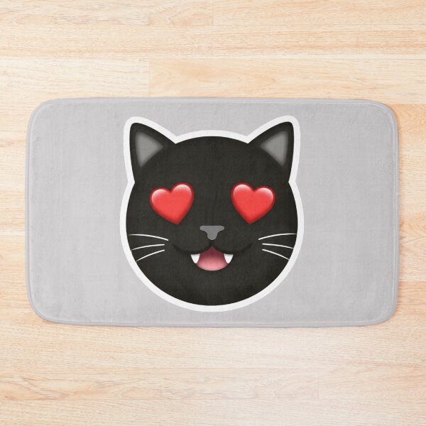 Item preview, Black Cat Heart Eyes Emoji designed and sold by MannyShop.