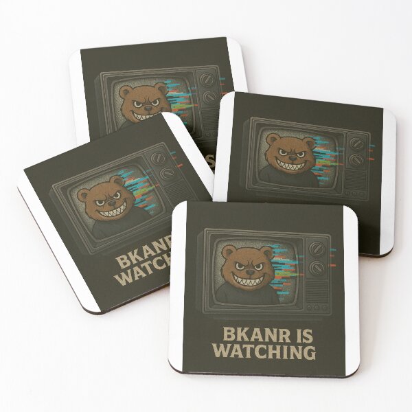 Item preview, BKANR IS WATCHING – Retro Surveillance Bear Glitch designed and sold by BKANRwear.