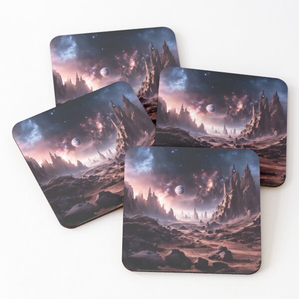 Item preview, Jagged Peaks of Zeta Prime – Alien World Fantasy designed and sold by Marcu Ioachim.