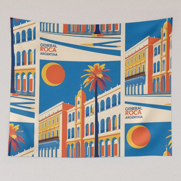 Item preview, General Roca Argentina Vintage Travel Tourism 2 designed and sold by TravelersGems.