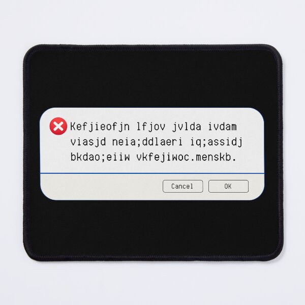 Item preview, UNEXPECTED ERROR: complete gibberish nonsense - funny computer signs designed and sold by DesignsFromTW-S.