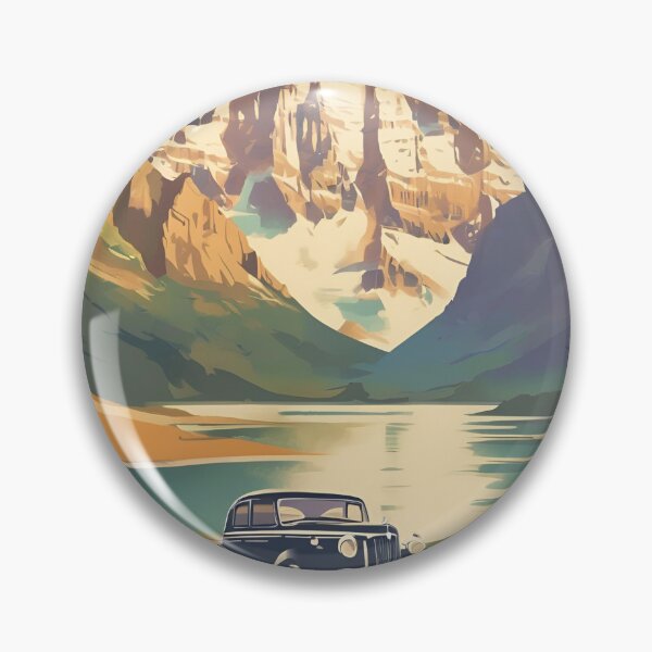 Item preview, retro traveling scene designed and sold by RisingWolfStudio.