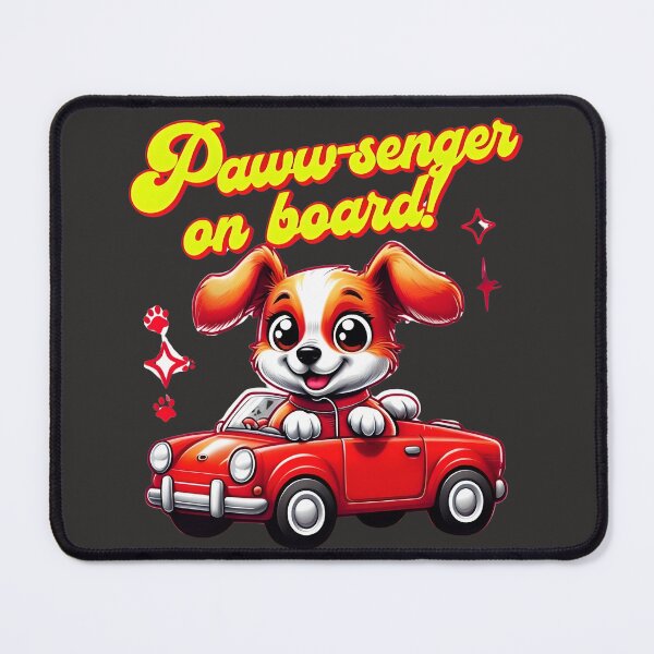 Item preview, Paww-senger On Board Dog Sticker – Sticker designed and sold by GiftLore Studio.