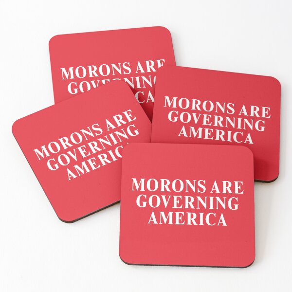 Item preview, Morons Are Governing America | MAGA Parody Sticker, Pin Design | Anti-Trump designed and sold by leftyshirts.